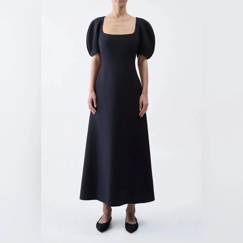 GABRIELA HEARSTβNiahm wool and silk maxi dress size 38/us size 2